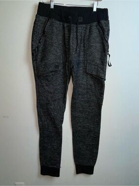 Men's Dark Gray Jogger Pants with Cargo Pockets XL